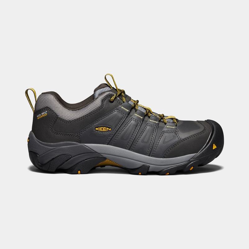 Keen 靴 | キーンボルダー防水スチールつま先 安全 靴 メンズ 黒 | 698432-FVL